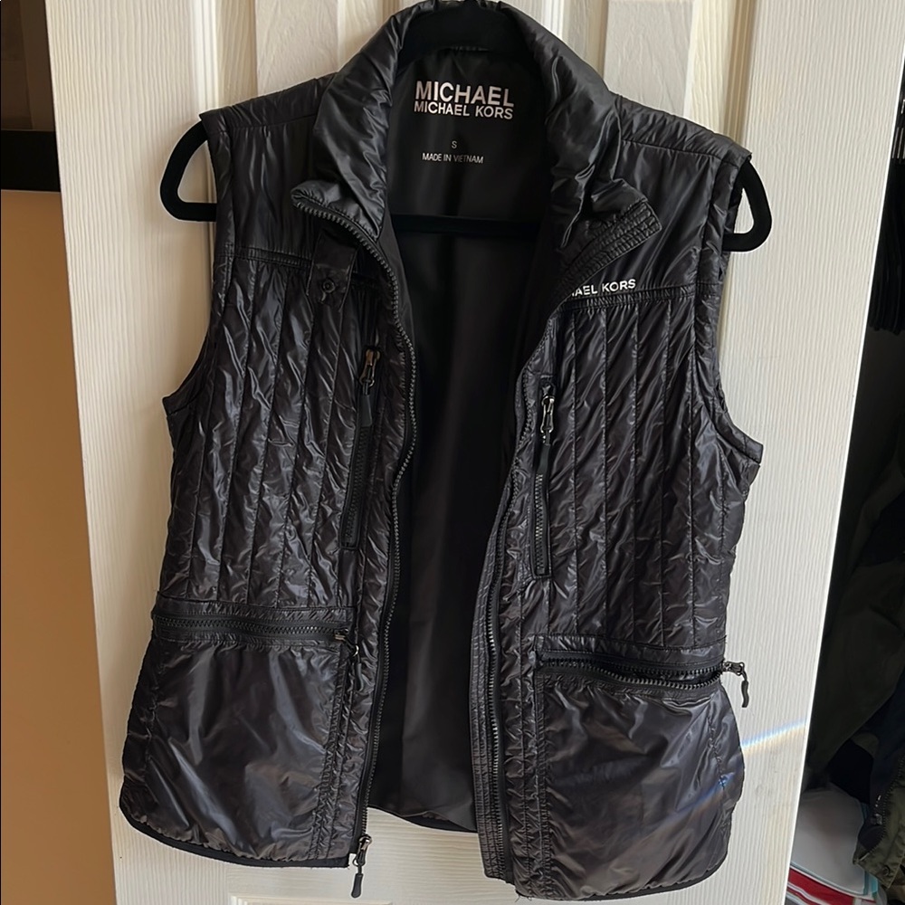 Michael Kors Black Quilted Vest